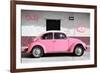 ¡Viva Mexico! Collection - VW Beetle Car and Light Pink Graffiti-Philippe Hugonnard-Framed Photographic Print