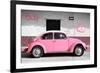 ¡Viva Mexico! Collection - VW Beetle Car and Light Pink Graffiti-Philippe Hugonnard-Framed Photographic Print