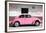 ¡Viva Mexico! Collection - VW Beetle Car and Light Pink Graffiti-Philippe Hugonnard-Framed Photographic Print