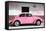 ¡Viva Mexico! Collection - VW Beetle Car and Light Pink Graffiti-Philippe Hugonnard-Framed Stretched Canvas