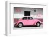 ¡Viva Mexico! Collection - VW Beetle Car and Light Pink Graffiti-Philippe Hugonnard-Framed Photographic Print