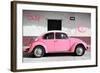 ¡Viva Mexico! Collection - VW Beetle Car and Light Pink Graffiti-Philippe Hugonnard-Framed Photographic Print