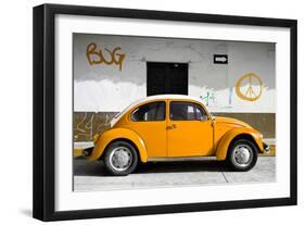 ?Viva Mexico! Collection - VW Beetle Car and Orange Graffiti-Philippe Hugonnard-Framed Photographic Print