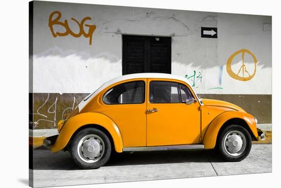 ?Viva Mexico! Collection - VW Beetle Car and Orange Graffiti-Philippe Hugonnard-Stretched Canvas