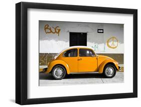 ?Viva Mexico! Collection - VW Beetle Car and Orange Graffiti-Philippe Hugonnard-Framed Photographic Print