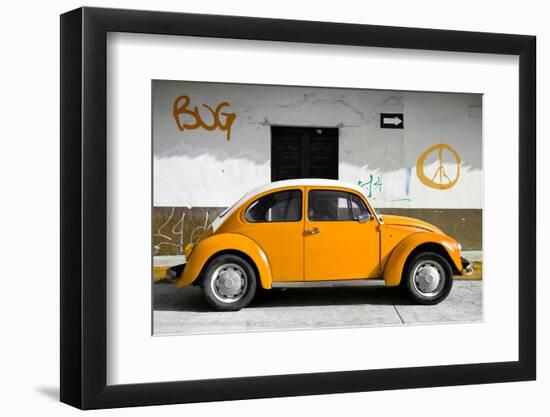 ?Viva Mexico! Collection - VW Beetle Car and Orange Graffiti-Philippe Hugonnard-Framed Photographic Print