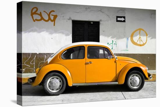 ?Viva Mexico! Collection - VW Beetle Car and Orange Graffiti-Philippe Hugonnard-Stretched Canvas