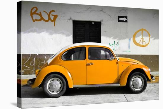 ?Viva Mexico! Collection - VW Beetle Car and Orange Graffiti-Philippe Hugonnard-Stretched Canvas