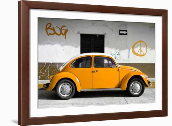 ?Viva Mexico! Collection - VW Beetle Car and Orange Graffiti-Philippe Hugonnard-Framed Photographic Print