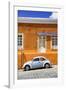 ¡Viva Mexico! Collection - VW Beetle Car and Orange Wall-Philippe Hugonnard-Framed Photographic Print