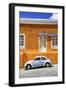 ¡Viva Mexico! Collection - VW Beetle Car and Orange Wall-Philippe Hugonnard-Framed Photographic Print