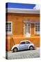 ¡Viva Mexico! Collection - VW Beetle Car and Orange Wall-Philippe Hugonnard-Stretched Canvas