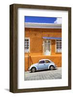 ¡Viva Mexico! Collection - VW Beetle Car and Orange Wall-Philippe Hugonnard-Framed Photographic Print