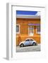 ¡Viva Mexico! Collection - VW Beetle Car and Orange Wall-Philippe Hugonnard-Framed Photographic Print