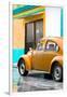 ¡Viva Mexico! Collection - VW Beetle Car and Orange Wall-Philippe Hugonnard-Framed Premium Photographic Print