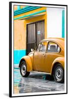¡Viva Mexico! Collection - VW Beetle Car and Orange Wall-Philippe Hugonnard-Framed Premium Photographic Print