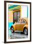 ¡Viva Mexico! Collection - VW Beetle Car and Orange Wall-Philippe Hugonnard-Framed Premium Photographic Print