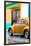 ¡Viva Mexico! Collection - VW Beetle Car and Orange Wall-Philippe Hugonnard-Framed Photographic Print