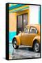 ¡Viva Mexico! Collection - VW Beetle Car and Orange Wall-Philippe Hugonnard-Framed Stretched Canvas