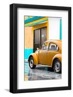 ¡Viva Mexico! Collection - VW Beetle Car and Orange Wall-Philippe Hugonnard-Framed Photographic Print