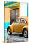 ¡Viva Mexico! Collection - VW Beetle Car and Orange Wall-Philippe Hugonnard-Stretched Canvas