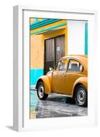 ¡Viva Mexico! Collection - VW Beetle Car and Orange Wall-Philippe Hugonnard-Framed Photographic Print