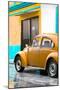 ¡Viva Mexico! Collection - VW Beetle Car and Orange Wall-Philippe Hugonnard-Mounted Photographic Print