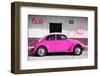 ¡Viva Mexico! Collection - VW Beetle Car and Pink Graffiti-Philippe Hugonnard-Framed Photographic Print