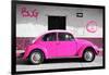 ¡Viva Mexico! Collection - VW Beetle Car and Pink Graffiti-Philippe Hugonnard-Framed Photographic Print