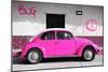 ¡Viva Mexico! Collection - VW Beetle Car and Pink Graffiti-Philippe Hugonnard-Mounted Photographic Print