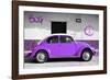 ¡Viva Mexico! Collection - VW Beetle Car and Purple Graffiti-Philippe Hugonnard-Framed Photographic Print