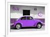 ¡Viva Mexico! Collection - VW Beetle Car and Purple Graffiti-Philippe Hugonnard-Framed Photographic Print