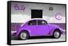 ¡Viva Mexico! Collection - VW Beetle Car and Purple Graffiti-Philippe Hugonnard-Framed Stretched Canvas