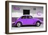 ¡Viva Mexico! Collection - VW Beetle Car and Purple Graffiti-Philippe Hugonnard-Framed Photographic Print