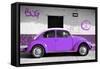 ¡Viva Mexico! Collection - VW Beetle Car and Purple Graffiti-Philippe Hugonnard-Framed Stretched Canvas