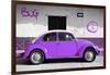 ¡Viva Mexico! Collection - VW Beetle Car and Purple Graffiti-Philippe Hugonnard-Framed Photographic Print