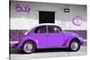 ¡Viva Mexico! Collection - VW Beetle Car and Purple Graffiti-Philippe Hugonnard-Stretched Canvas