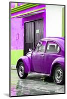 ¡Viva Mexico! Collection - VW Beetle Car and Purple Wall-Philippe Hugonnard-Mounted Photographic Print