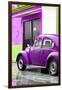 ¡Viva Mexico! Collection - VW Beetle Car and Purple Wall-Philippe Hugonnard-Framed Photographic Print