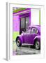 ¡Viva Mexico! Collection - VW Beetle Car and Purple Wall-Philippe Hugonnard-Framed Photographic Print