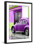 ¡Viva Mexico! Collection - VW Beetle Car and Purple Wall-Philippe Hugonnard-Framed Photographic Print