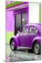 ¡Viva Mexico! Collection - VW Beetle Car and Purple Wall-Philippe Hugonnard-Mounted Photographic Print