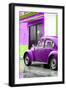 ¡Viva Mexico! Collection - VW Beetle Car and Purple Wall-Philippe Hugonnard-Framed Photographic Print