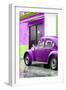 ¡Viva Mexico! Collection - VW Beetle Car and Purple Wall-Philippe Hugonnard-Framed Photographic Print