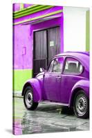 ¡Viva Mexico! Collection - VW Beetle Car and Purple Wall-Philippe Hugonnard-Stretched Canvas