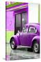 ¡Viva Mexico! Collection - VW Beetle Car and Purple Wall-Philippe Hugonnard-Stretched Canvas