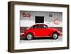 ¡Viva Mexico! Collection - VW Beetle Car and Red Graffiti-Philippe Hugonnard-Framed Photographic Print