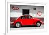 ¡Viva Mexico! Collection - VW Beetle Car and Red Graffiti-Philippe Hugonnard-Framed Photographic Print