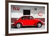 ¡Viva Mexico! Collection - VW Beetle Car and Red Graffiti-Philippe Hugonnard-Framed Photographic Print