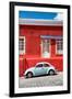 ¡Viva Mexico! Collection - VW Beetle Car and Red Wall-Philippe Hugonnard-Framed Premium Photographic Print